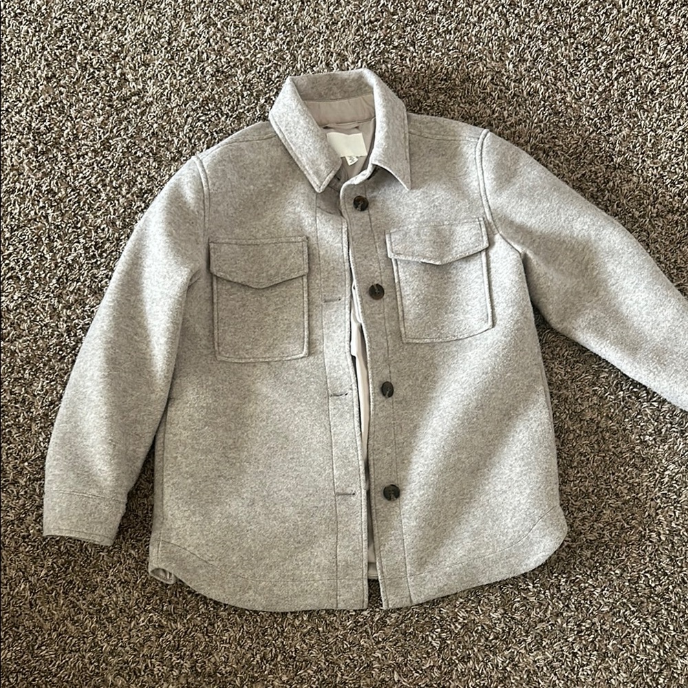 Gray Wool Blend Jacket - image 1